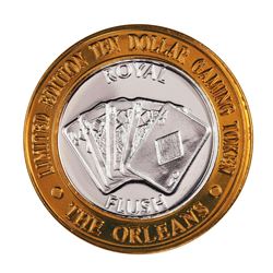 .999 Fine Silver The Orleans Las Vegas, Nevada $10 Limited Edition Gaming Token