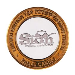 .999 Silver Palms Casino Las Vegas Nevada $10 Limited Edition Gaming Token