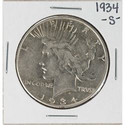 1934-S $1 Peace Silver Dollar Coin