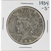 Image 1 : 1934-S $1 Peace Silver Dollar Coin