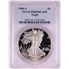 Image 1 : 1986-S $1 Proof American Silver Eagle Coin PCGS PR69DCAM