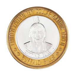.999 Silver Buffalo Bills Resort & Casino Primm, NV $10 Limited Edition Gaming Token