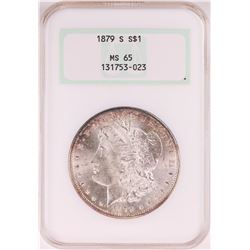 1879-S $1 Morgan Silver Dollar Coin NGC MS65 Old Holder