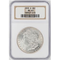 1903-S $1 Morgan Silver Dollar Coin NGC MS63