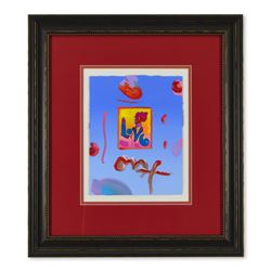 Peter Max "Love" Original Mixed Media Acrylic on Paper