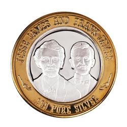 .999 Silver Limited Edition Gunfighters Series Casino Gaming Token