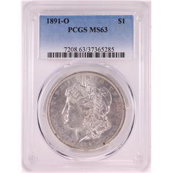 1891-O $1 Morgan Silver Dollar Coin PCGS MS63