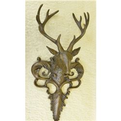 Elk Deer Hunting Lodge Bronze Sculpture