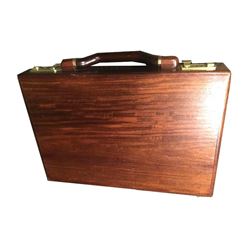 Solid Rosewood Attache Briefcase