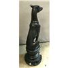 Image 3 : Sitting Greyhound Dog Bronze Sculpture