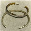 Image 4 : Diamond & Yellow Gold Plated Hoop Style Earrings