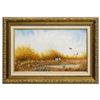 Image 1 : 20thc Signed Quail & Pointer Hunting Theme Watercolor Painting