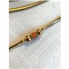 Image 4 : Designer GIVENCHY Gold Enamel & Crystal Bead Long Length Necklace