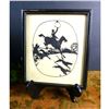 Image 1 : Early 1900's Signed Fox Hunt Silhouette