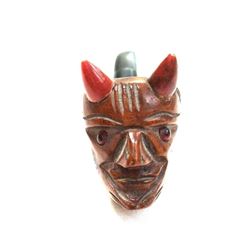 Vintage Italian Figural Devil Head Design Smokers Pipe