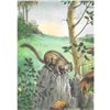 Image 1 : 1920's Chipmonk Color Lithograph Print