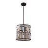 Image 2 : Contemporary Style Crystal & Bronze Ceiling Pendant