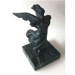 21stc Signed "Fallen Angel" Bronze Sculpture