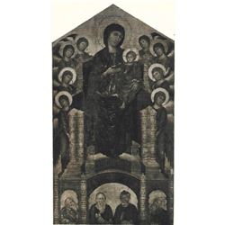 Vintage c1920â€™s Half-tone Print, #202 Madonna with Prophets