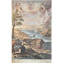 Noah's Ark & Rainbow Machine Colored Print
