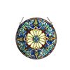 Image 1 : Stained Glass Wheel Hanging Window Panel