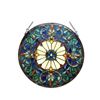 Image 2 : Stained Glass Wheel Hanging Window Panel