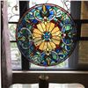 Image 3 : Stained Glass Wheel Hanging Window Panel