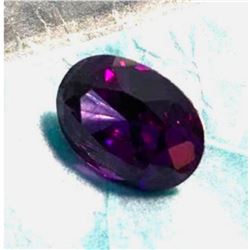 18.86ct Oval Lab Created Amethyst Loose Gemstone