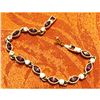 Image 2 : Amethyst & Crystal Gold Plated Bracelet