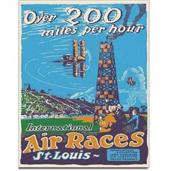 Air Races St Louis Metal Pub Bar Sign