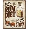 Image 1 : Rum Diet Metal Pub Bar Sign