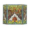Image 2 : Tiffany Victorian-style Dragonfly Folding Fireplace Screen
