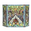 Image 3 : Tiffany Victorian-style Dragonfly Folding Fireplace Screen