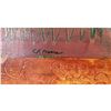 Image 3 : Signed Elizabeth Moore, Abstract Mixed Media on Canvas, "Time Flies"