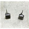 Image 2 : Muonionalusta Meteorite Sweden, Sterling Silver Post Earrings