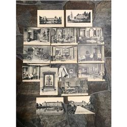 Early 1900's Grand Tour Postcards, Chateau de Malmaison, Paris France, Napoleon