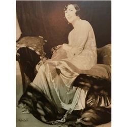 1920's French Art Deco Magazine Print, Socialite, Lady Garthwaite