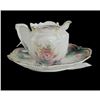 Image 1 : 19thc R.S. Prussia Rose Motif Teapot & Plate
