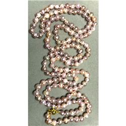 6-7mm Lilac Freshwater Pearl 50" Rope Necklace