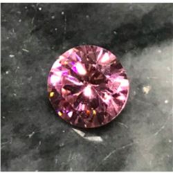 4ct Round Pink Brilliant Cut Russian Cubic Zirconia Diamond Simulant