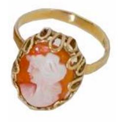 Antique 10kt Gold Classic Cameo Ring