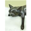 Image 3 : After Mene, Recumbent Cat Bronze Desk Sculpture