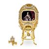 Image 1 : Fabulous Russian Catherine The Great Trinket Box Jewel Encrusted Coach Egg
