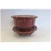 Image 1 : A RED JUN-KILN FLOWER POT SONG DYNASTY 10TH/C.