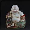 Image 1 : A PORCELAIN ENAMEL BUDDHA FIGURE QING DYNASTY 17TH/C.