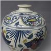 Image 4 : A BLUE WHITE & RED FISH MEIPING VASE MING DYNASTY.