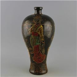 A BLACK GLAZE MEIPING VASE SONG DYNASTY 10TH/C.