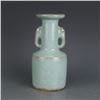 Image 1 : A SKY BLUE DOUBLE EAR VASE MING DYNASTY.