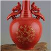 Image 4 : A RED DOUBLE EAR DRAGON VASE YUAN DYNASTY 13TH/C.