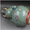 Image 5 : A FAMILLE VERTE DOUBLE GOURD VASE QIANLONG MARK 17TH/C.